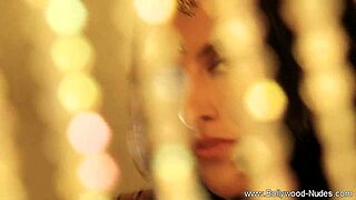 bollywood model flashing her skin on set