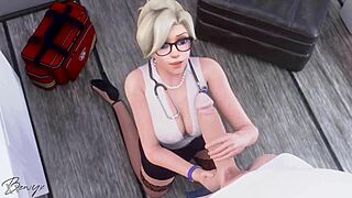 Mercy Blowjob Sucking Session