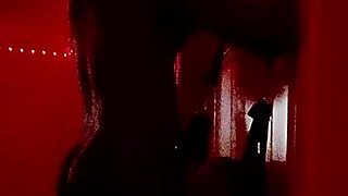 amateur couple slowly strokes daddy's face for cum facial blowjob