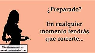 hey, let's play this orgasm-holding game on easy level, complete with cum and masturbation instructions 😏