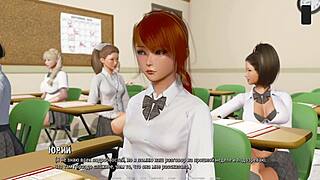 Horny nerd teen licks pussy in outdoor public