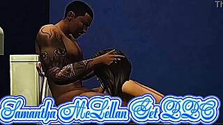 Samantha Mclellan Invited Black Man Over To Her House And Start Fucking On The Couch In Her Living Room And Bathroom