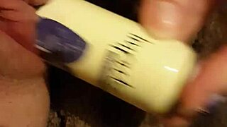 Young 18+ Slutty Pussy Stretched by Deodorant Can During Intense Fucking