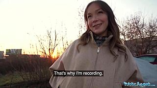 public agent - hot venezuelan babe sucks and fucks for cash in public