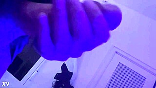 Solo Training with Huge Cum Shots from Big Cock Masturbation