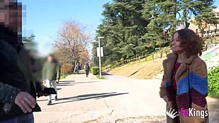 Amateur Couple Asks Public for Porn Star Elena De La Vega Street Fuck