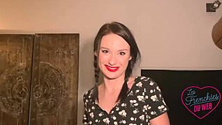 Alice, Petite Brunette, Cums Hard In Perverse Trio!