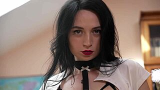 Ukrainian teen secretary tries first anal with boss