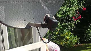 Is that sexy neighbor flashing her big ass and tits?