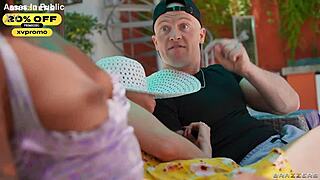 Cum To The Cookout: Ameena Green Claps Cheeks In Brazzers Scene