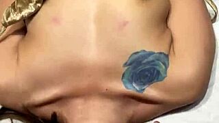 asian milf takes double penetration with dick and dildo