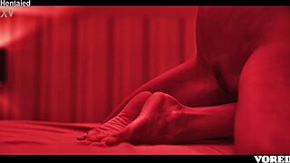 Girl intensely fucks roommate in lesbian sex session