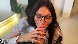 i messed up the secretary interview with cum on her face lol