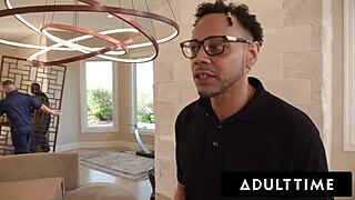 horny housewife christy love bangs movers in wild gangbang