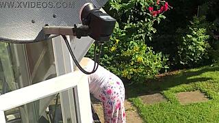 Is that sexy neighbor flashing her big ass and tits?