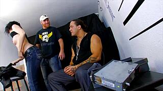 Kthylee in hardcore amateur scene with blue eyes