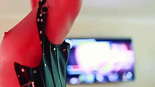 Pretty Redhead Teases Her Ass with Spanking Until Intense Orgasm