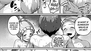 why is this horny latina with blue eyes and big tits teasing an old russian guy?