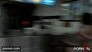 I feel so horny watching Leyla flash her shaved pussy in public outdoors.