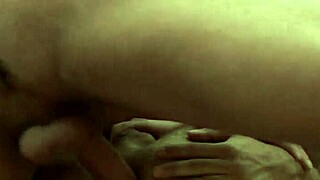 One hot girl enjoying two dick