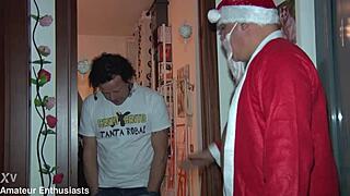 christmas orgy with european milfs squirting and cumming in mouths.