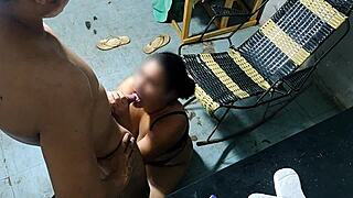 Wow! Husband Surprises Wife With Stranger Fuck On Valentine's, Filling Face With Cum!