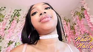 Wicca Lavey intensely rims ass and sucks massive cock in pov