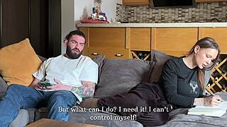 Wife gets jealous of AI bot but gets aroused and cums on her ass