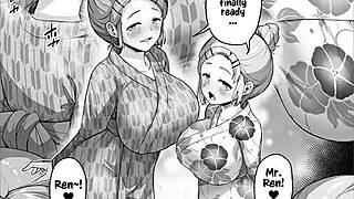 why is this horny latina with blue eyes and big tits teasing an old russian guy?