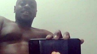 i'm orgasming to solo ebony vids and testing my new phone, does it work good? 3