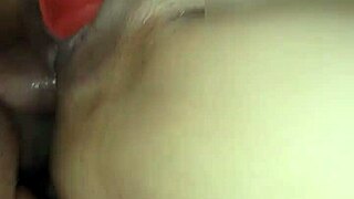 Anal and double penetration with dildo in a specific toy play session.