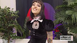 Tattooed supermodel CC Dolls endures extreme anal sex hookup