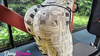 Seductive Trainer Worships Big Ass In Gym Bathroom