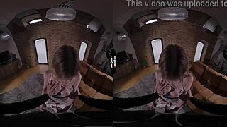 Blonde bride gets handjob blowjob in dark room