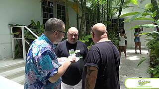 Tadople and friends pound Ameena Green's pussy raw