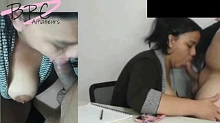 the boss tries to fuck the secretary's ass, does he