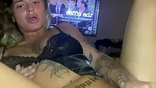 horny goth teen solo fucks ass until cumming