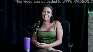 maria bittencourt's first video as an escort with two men, keeping it secret from family but wanting a gangbang