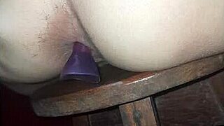 Brazilian teen Putinha practices anal training on Christmas.