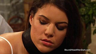 Big ass submissive lesbian slave whipped by mistress