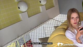 anal doggy style pounding my horny girlfriend's shaved pussy