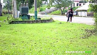 this yoga girl felt so horny when she got fucked by the guy she met on the road while exercising outdoors