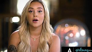 Kali roses passionately begs violet myers to unleash her lesbian talents in this full scene