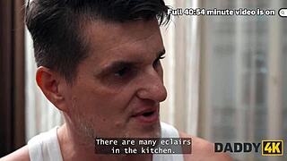 does this crazy redhead jump on daddy's cock like a wild slut