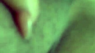 She's alone at home, just relaxing by herself