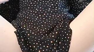 I dress fancy to finger my pink wet pussy