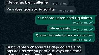 whatsapp chat with friend oscar's boss leads to fucking again