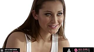 All girl massage - misty stones special gift idea turns into a fingering session with dani daniels