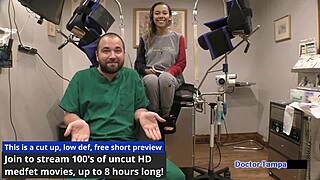 Kalani Luana gets her yearly physical from Dr. Tampa backstage