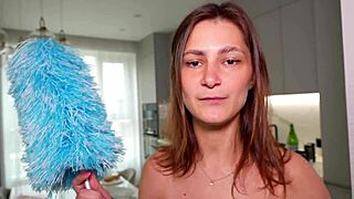 Busty Babysitter Cums Over and Over